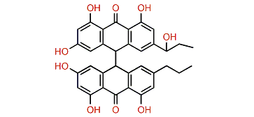 Crinemodin-rhodoptilometrin bianthrone